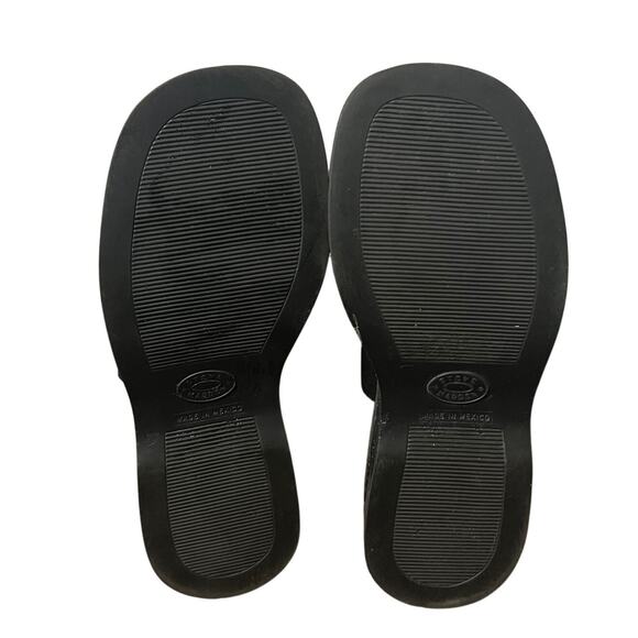 Steve Madden Black Platform Sandals Size 6.5 - Picture 4 of 4